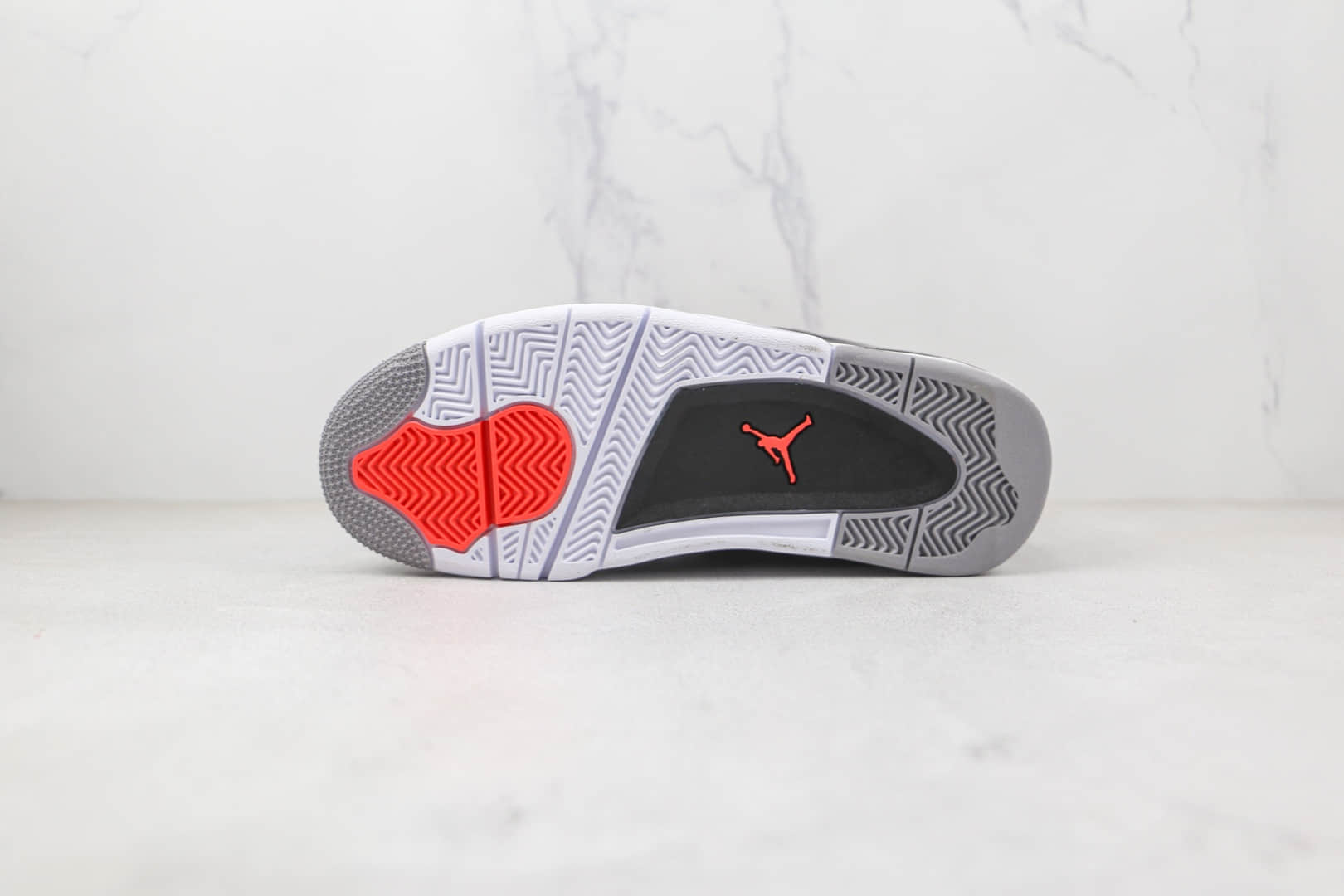乔丹Air Jordan 4 Retro Infrared纯原版本黑灰色AJ4灰水泥红外线篮球鞋原楦头纸板打造 货号：DH6927-061