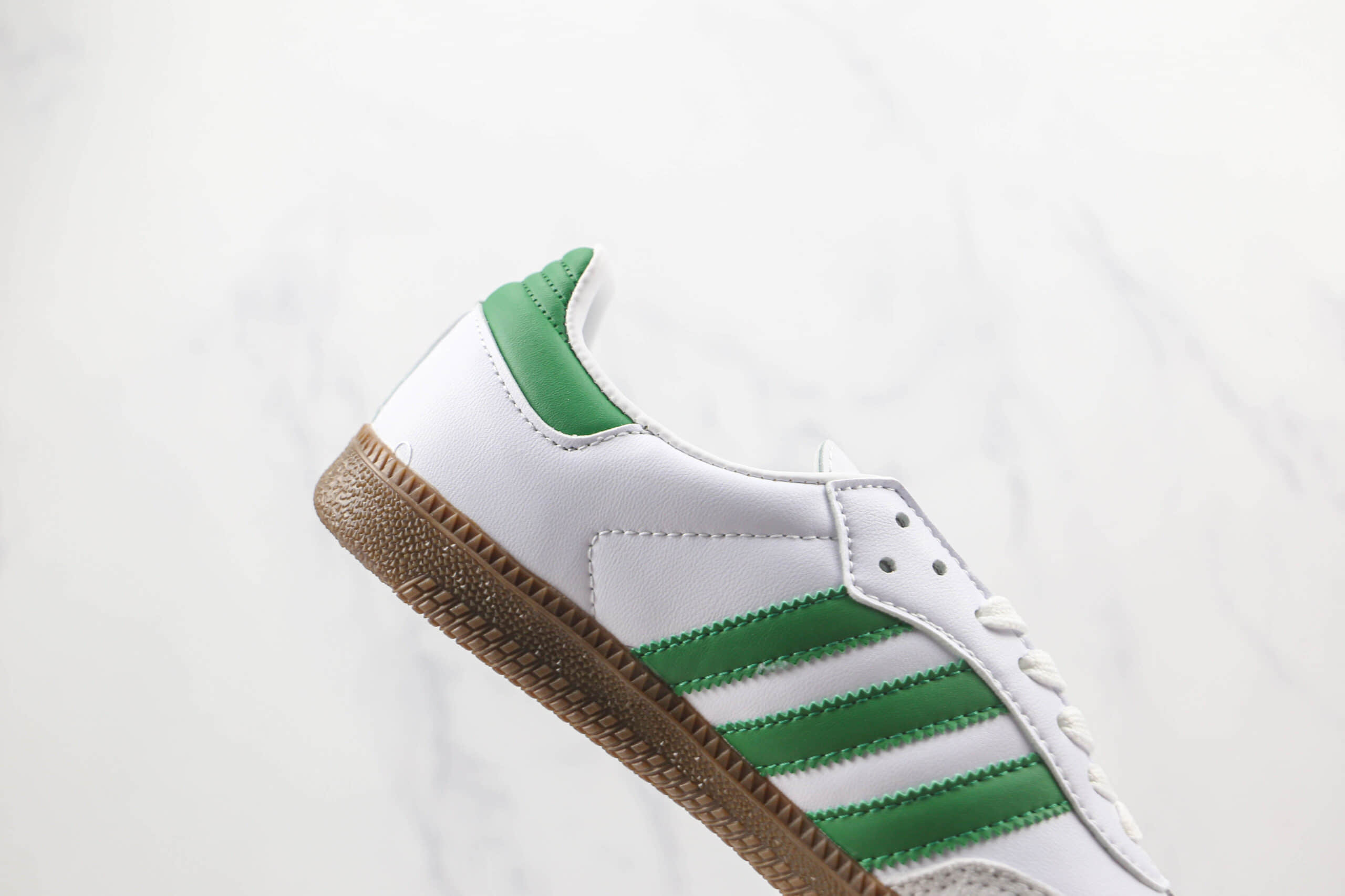 阿迪达斯Adidas Samba Vegan纯原版本桑巴白绿色板鞋原档案数据开发 货号：EF6552