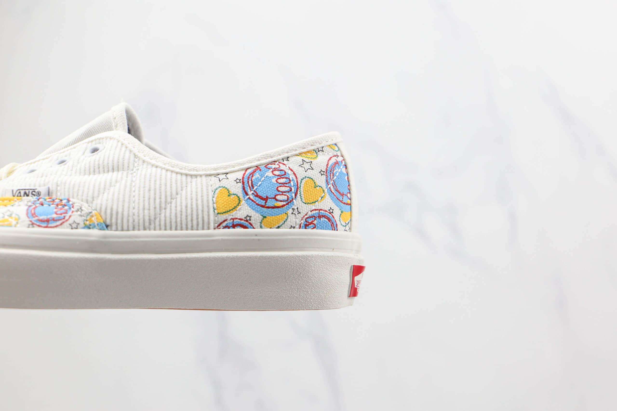 万斯Vans Authentic 44 DX公司级版本奶油白安纳海姆彩色涂鸦灯芯绒帆布鞋原楦头纸板打造原盒原标