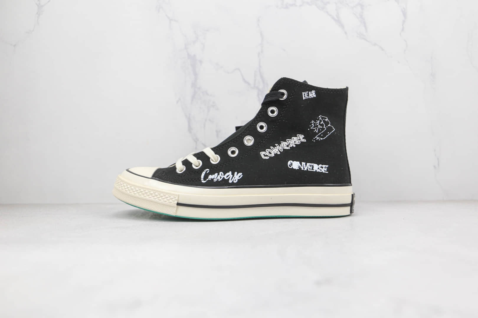 匡威Converse Chuck 1970s公司级版本高帮2022春季花体文字硫化帆布鞋原档案数据开发 货号：166486C