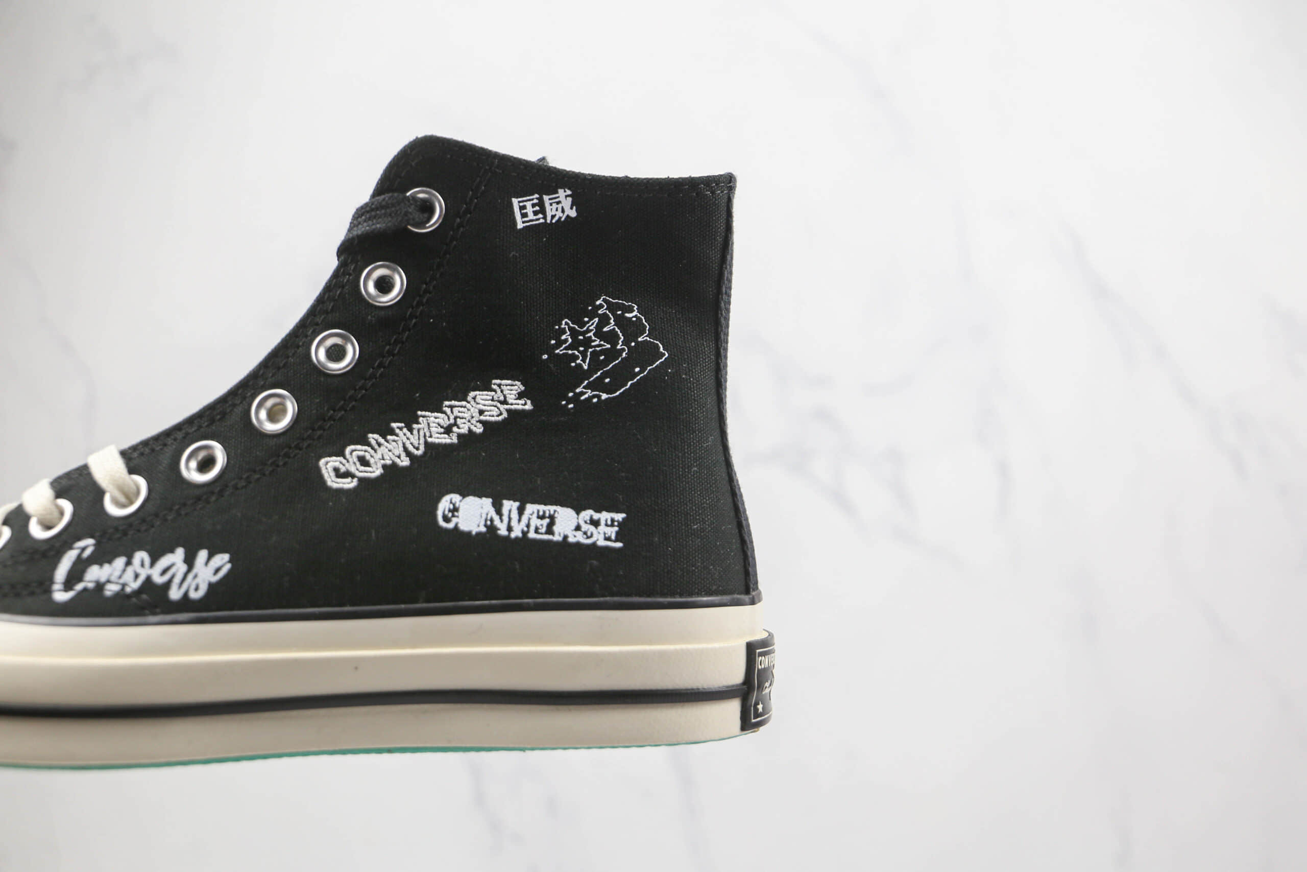 匡威Converse Chuck 1970s公司级版本高帮2022春季花体文字硫化帆布鞋原档案数据开发 货号：166486C