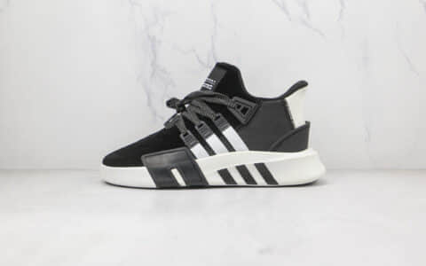 阿迪达斯Adidas EQT BASK ADV纯原版本黑色麂皮EQT三叶草支撑者系列复古慢跑鞋原盒原标 货号：EE2998