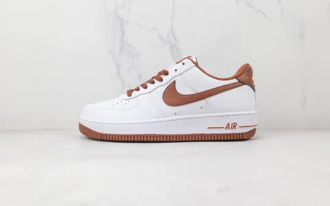 耐克Nike Air Force 1 07 Low纯原版本低帮空军一号白棕板鞋原楦头纸板打造 货号：DH7561-100