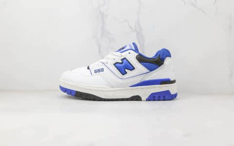 新百伦new balance 550纯原版本白蓝色复古NB550慢跑鞋原档案数据开发 货号：BB550SN1