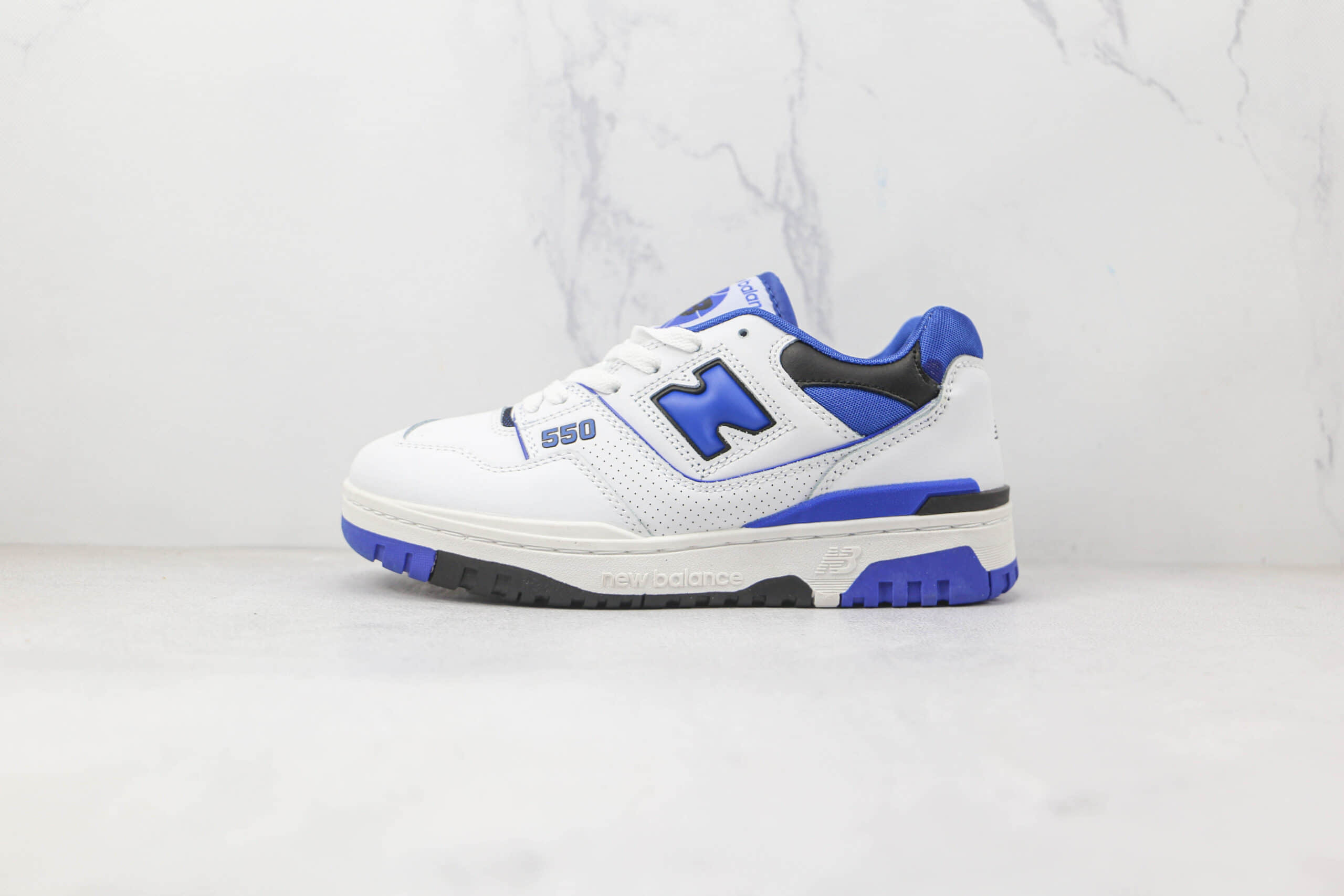 新百伦new balance 550纯原版本白蓝色复古NB550慢跑鞋原档案数据开发 货号：BB550SN1