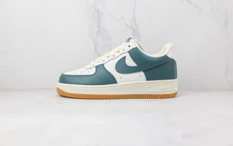 耐克Nike Air Force 1’07 Low纯原版本低帮空军一号白绿拼接板鞋内置气垫 货号：AQ2312-306