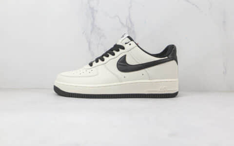 耐克Nike Air Force 1’07 Low纯原版本低帮空军一号白黑勾板鞋内置气垫 货号：MK9636-125