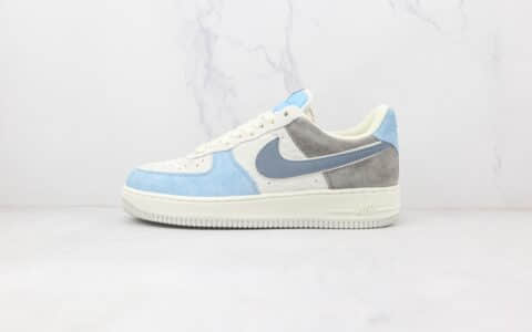 耐克Nike Air Force 1’07 Low纯原版本低帮空军一号白蓝拼接板鞋内置气垫 货号：LZ6699-523