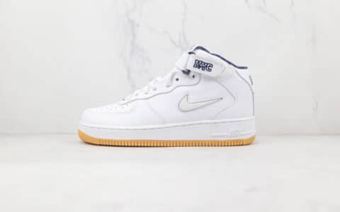 耐克Nike Air Force 1’07 Low纯原版本中帮空军一号NYC生胶底板鞋原档案数据开发 货号：DH5622-100