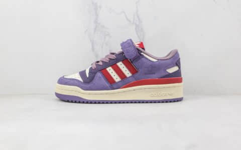 阿迪达斯Adidas originals Forum 84 low纯原版本三叶草Forum84树莓紫魔术贴板鞋原档案数据开发 货号：GX4540