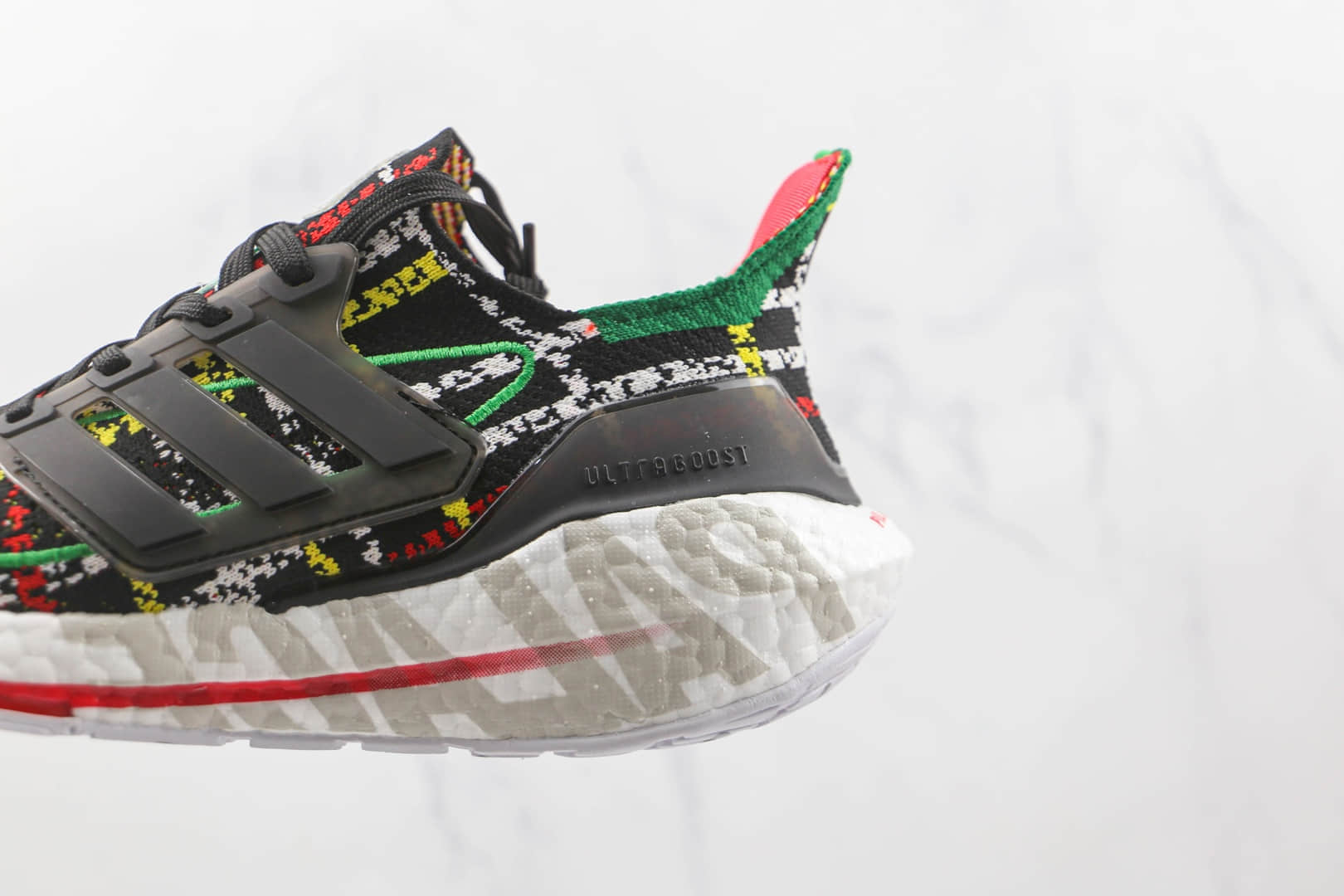 阿迪达斯Adidas ultra boost 2021纯原版本彩色印花UB7.0爆米花跑鞋原档案数据开发 货号：GY5555