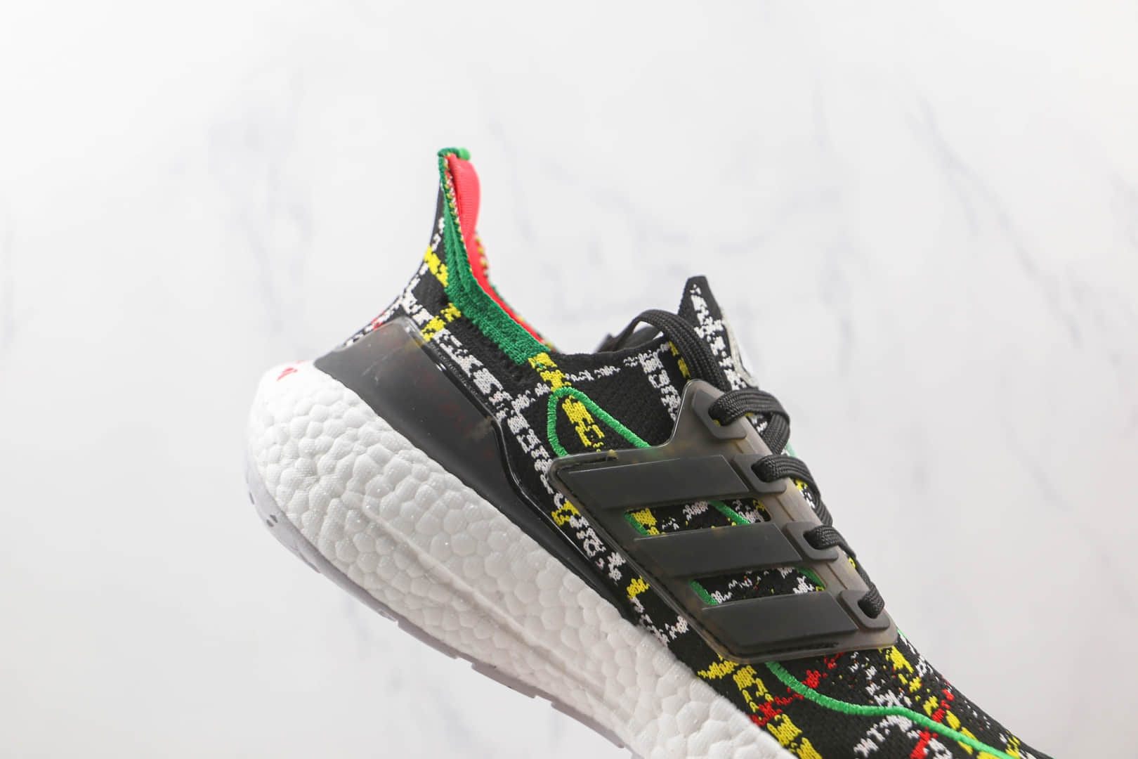 阿迪达斯Adidas ultra boost 2021纯原版本彩色印花UB7.0爆米花跑鞋原档案数据开发 货号：GY5555