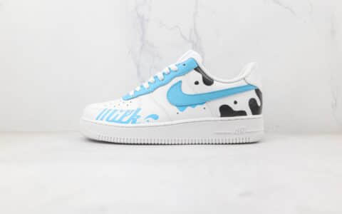 耐克Nike Air Force 1 07 Low纯原版本低帮空军一号奶牛配色板鞋内置气垫 货号：DD8959-100