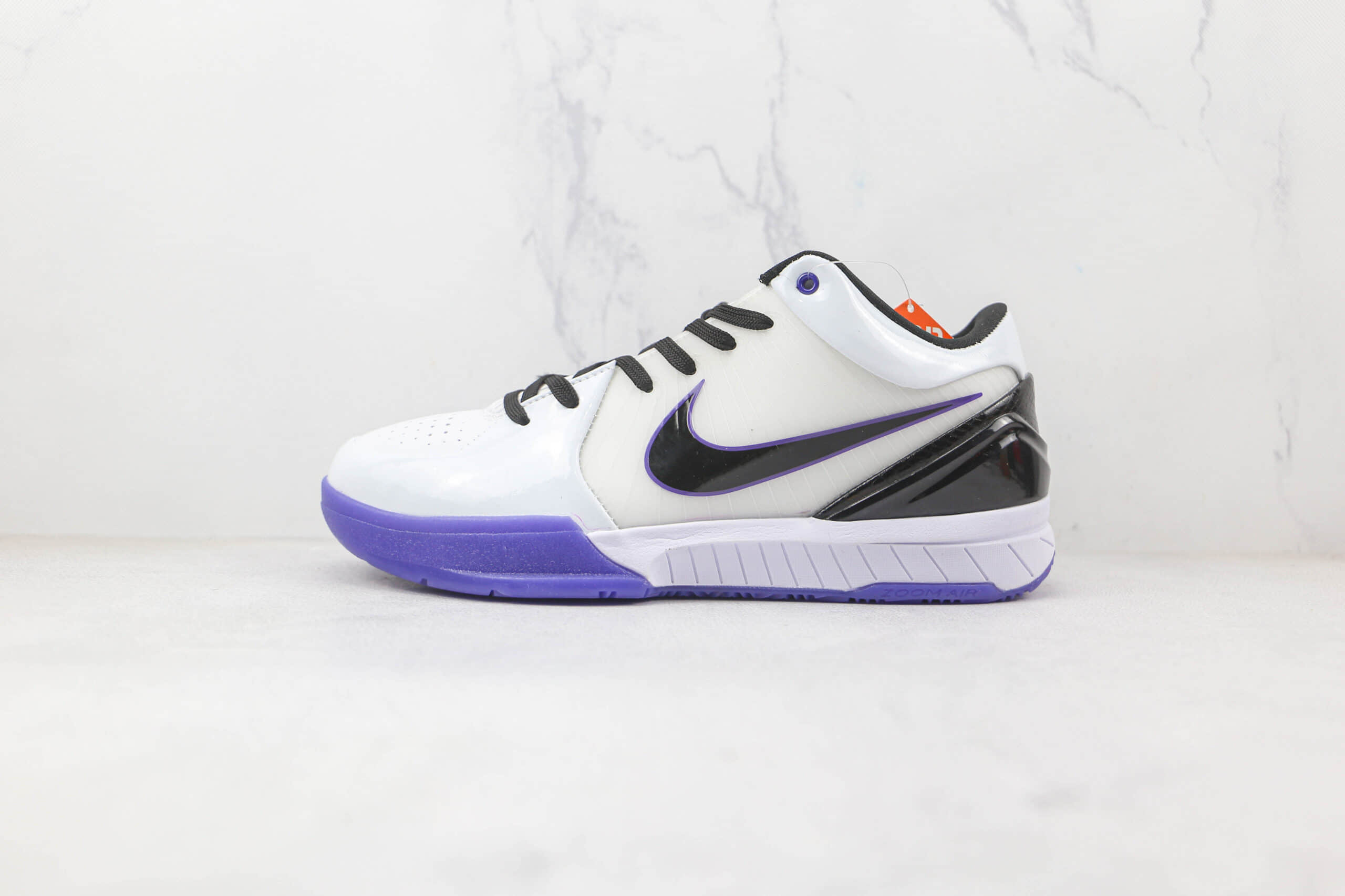 耐克Nike Zoom Kobe 4 lnline纯原版本科比4代白紫色篮球鞋内置碳板支持实战 货号：344335-101