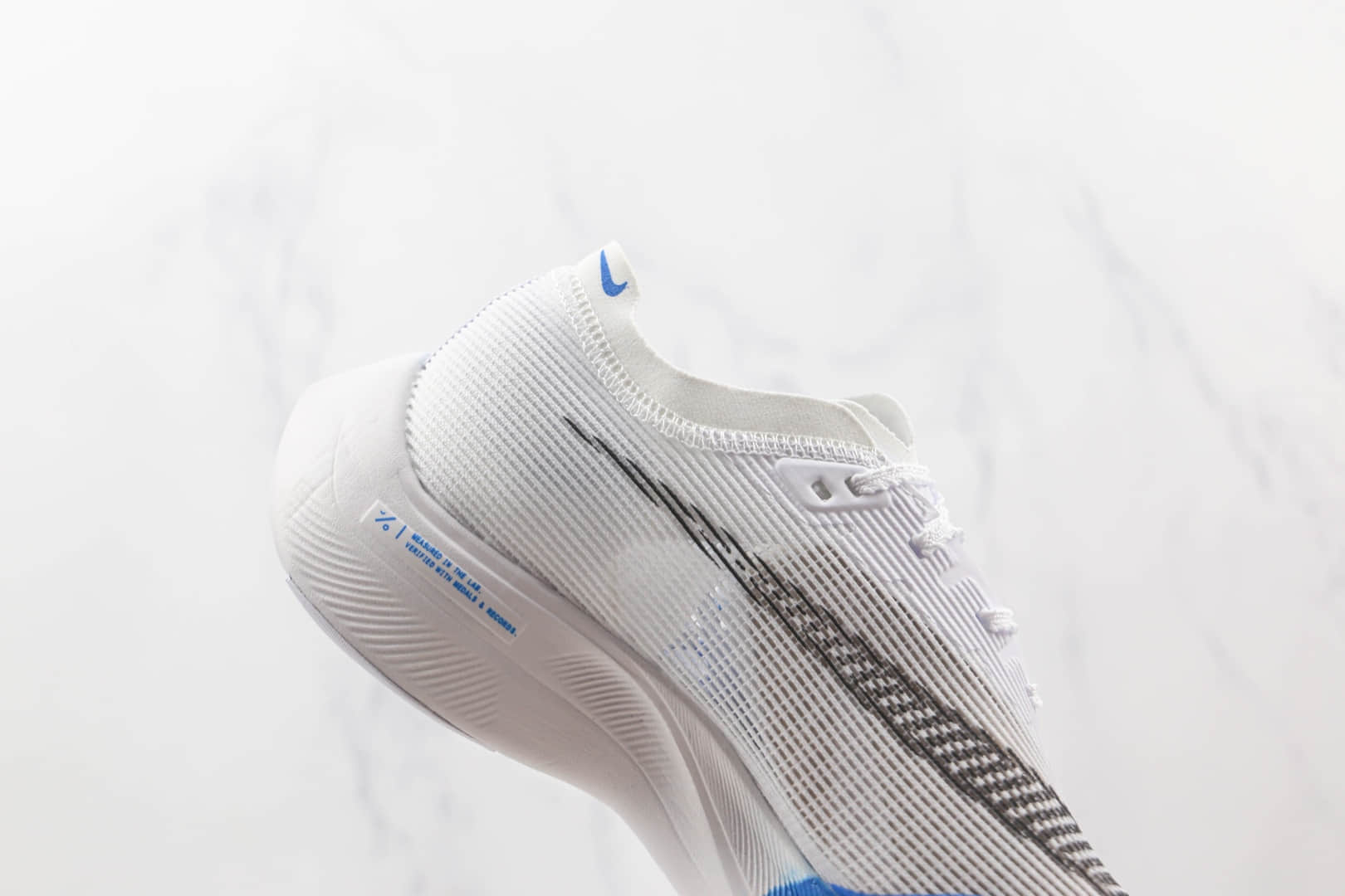 耐克Nike ZoomX VaporFly NEXT%2纯原版本马拉松白蓝色慢跑鞋原楦头纸板打造 货号：CU4111-102