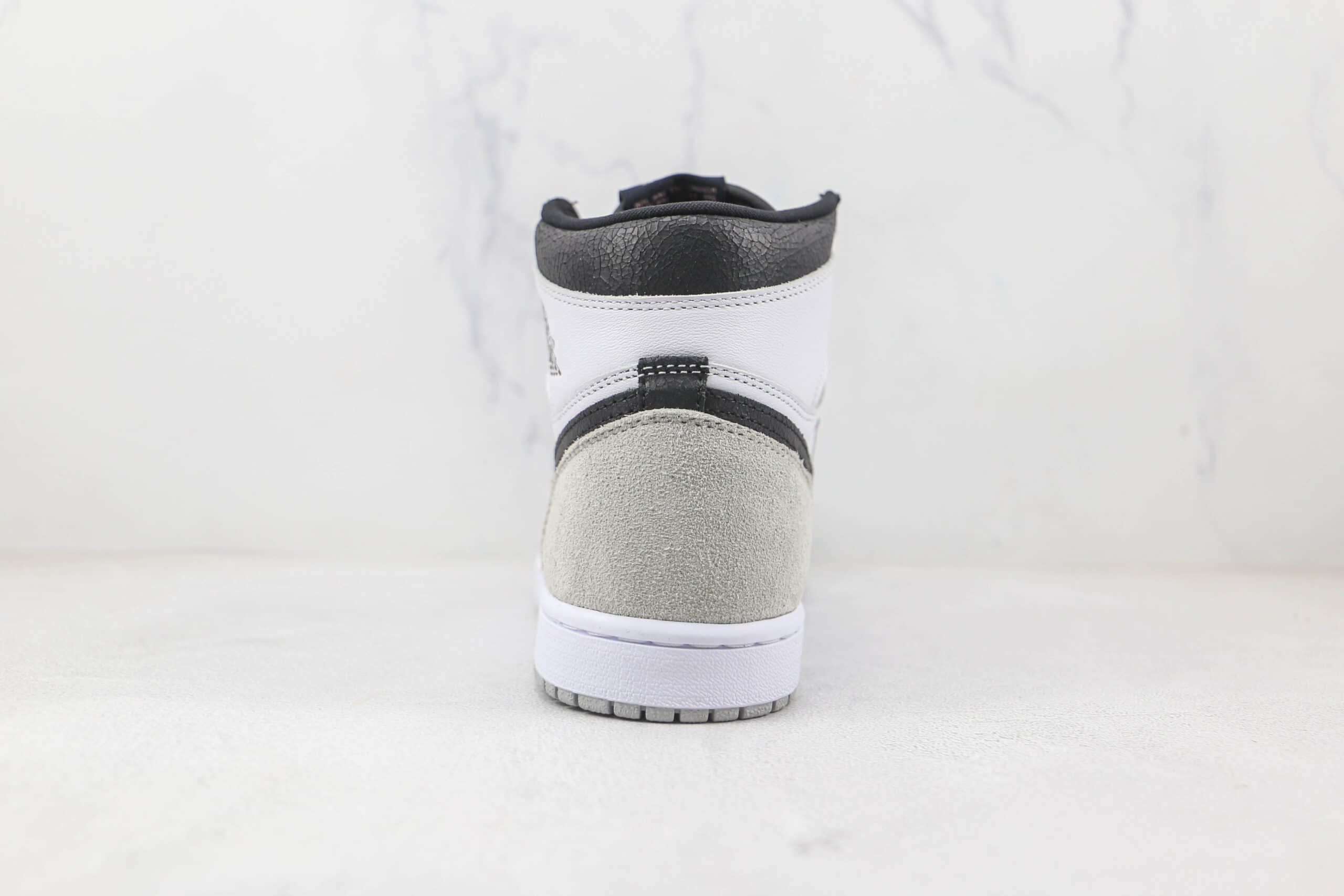 乔丹Air Jordan 1 high纯原版本高帮AJ1白灰色板鞋原楦头纸板打造原盒原标 货号：555065-108