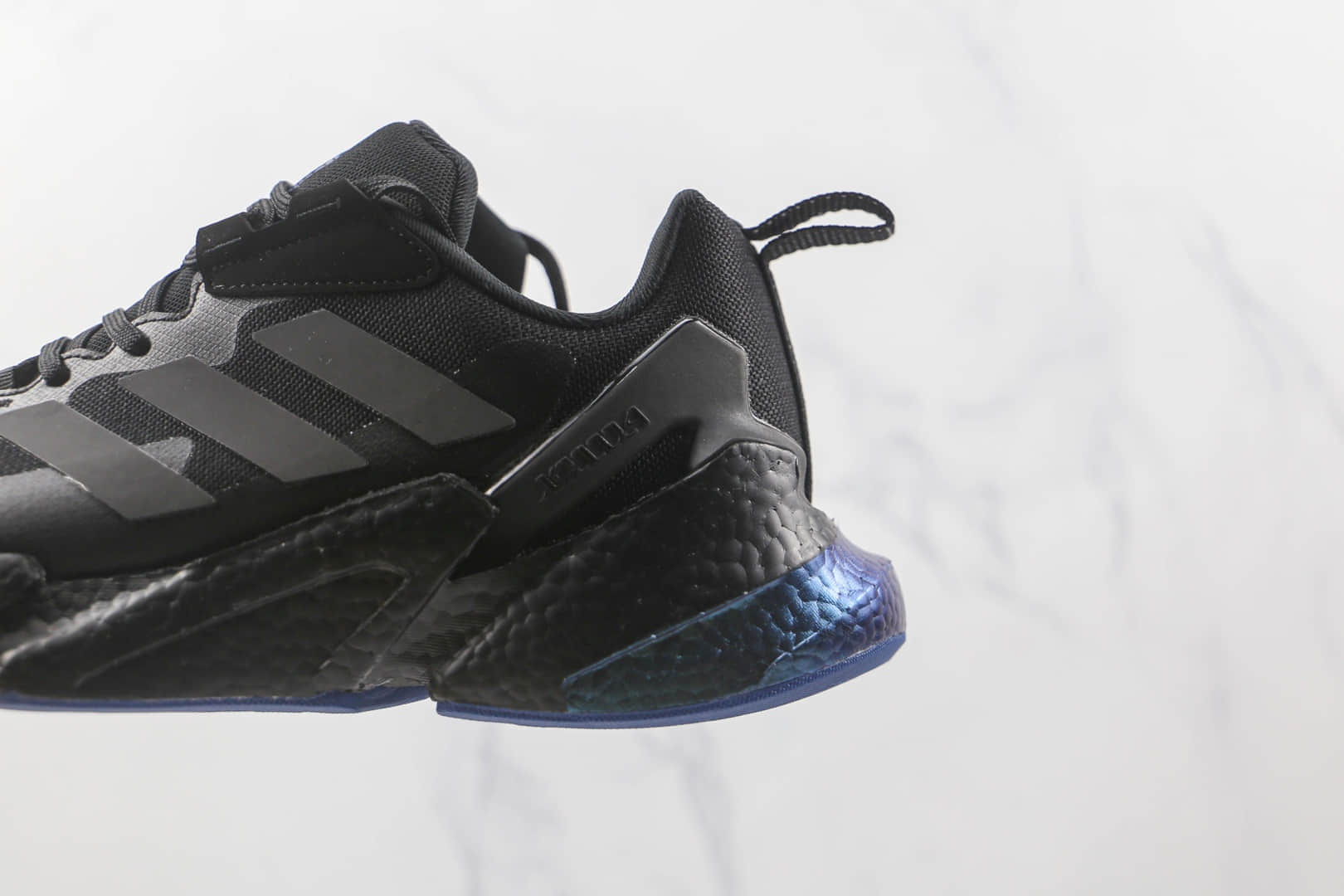 阿迪达斯Adidas Boost X9000L4纯原版本黑蓝色X9000复古爆米花跑鞋原楦头纸板打造 货号：GX1164