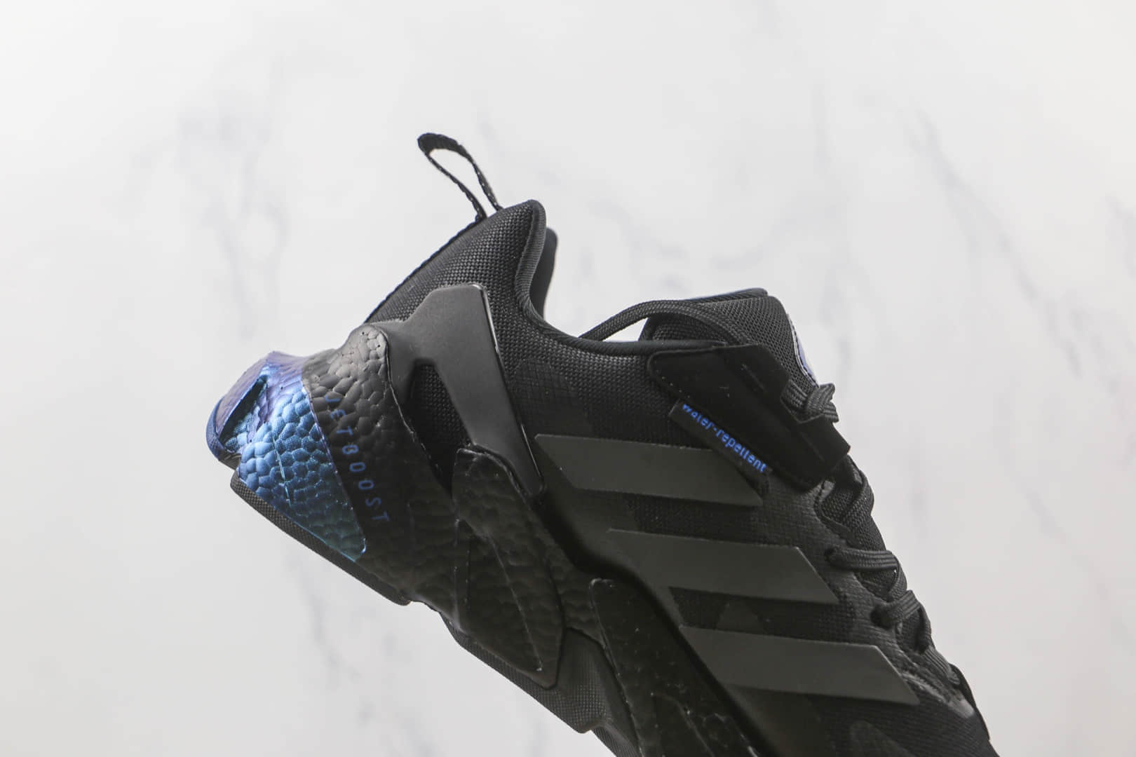 阿迪达斯Adidas Boost X9000L4纯原版本黑蓝色X9000复古爆米花跑鞋原楦头纸板打造 货号：GX1164