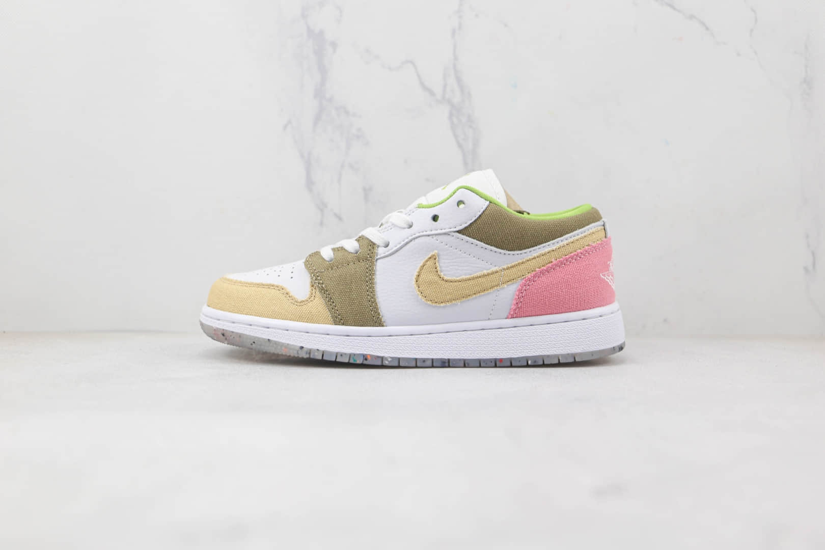 乔丹AIR JORDAN 1 LOW ES纯原版本低帮AJ1糖果色板鞋原档案数据开发 货号：DJ0341-100