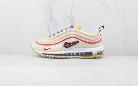 耐克NIKE Air Max 97纯原版本米紫刺绣Max97气垫鞋原楦头纸板打造原盒原标 货号：DH4759-200