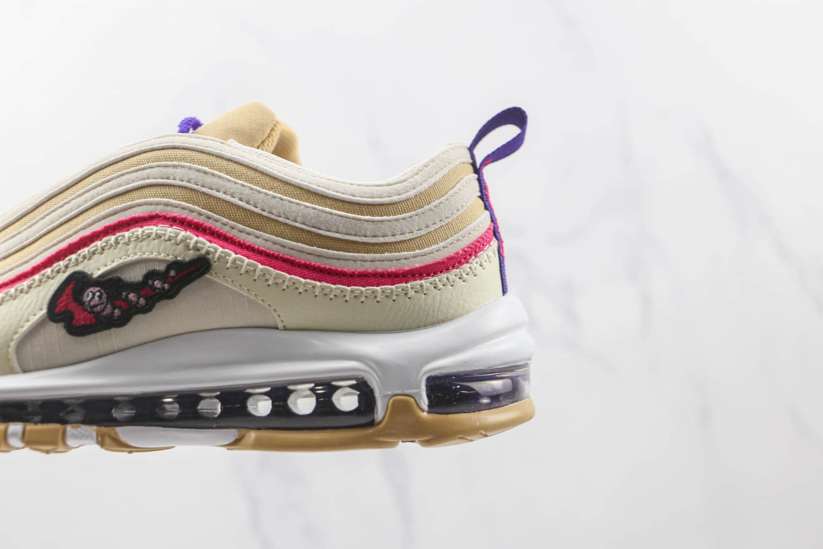 耐克NIKE Air Max 97纯原版本米紫刺绣Max97气垫鞋原楦头纸板打造原盒原标 货号：DH4759-200