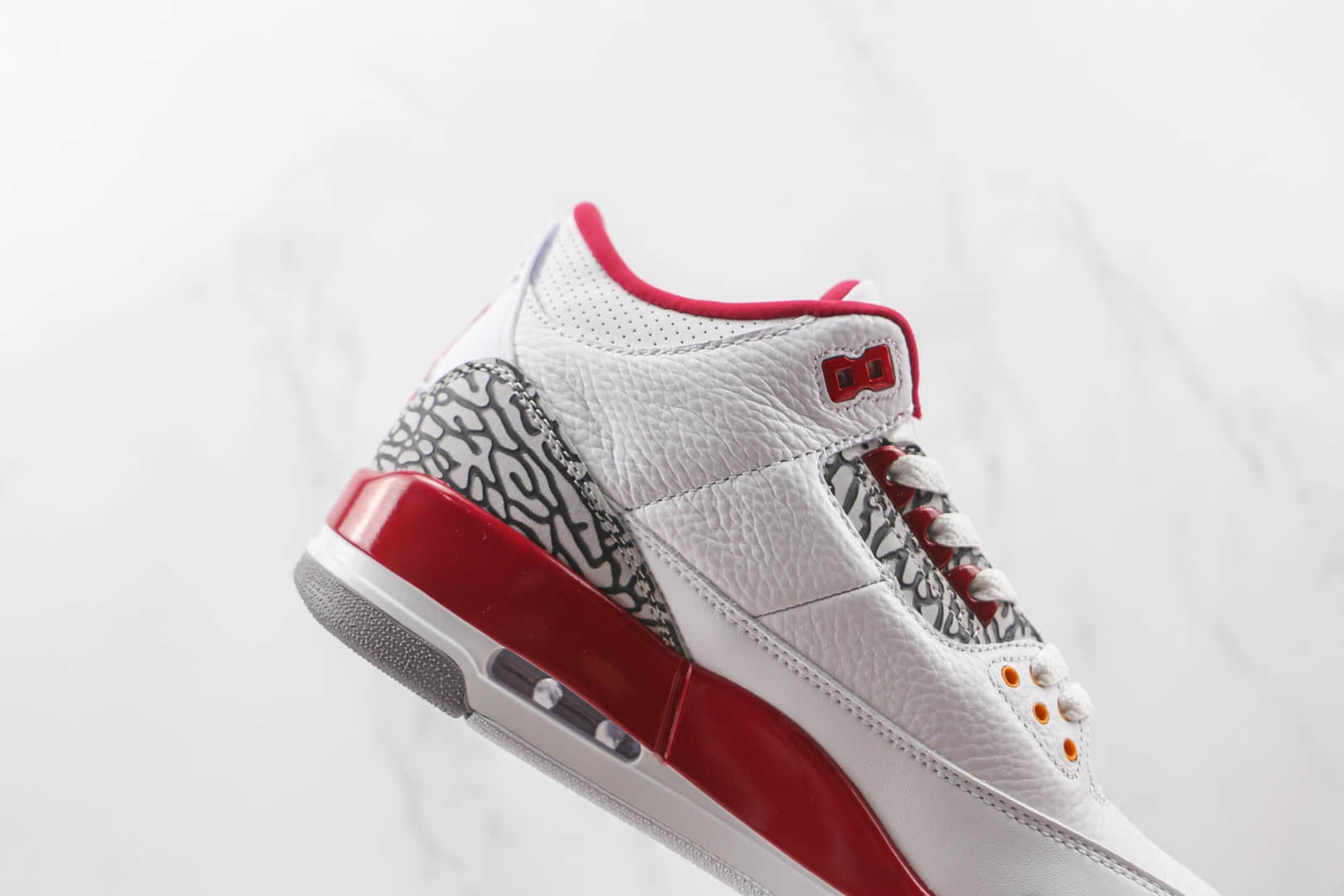 乔丹Air Jordan 3 Retro Cardinal纯原版本红雀AJ3白红灰水泥配色篮球鞋原档案数据开发 货号：CT8532-126