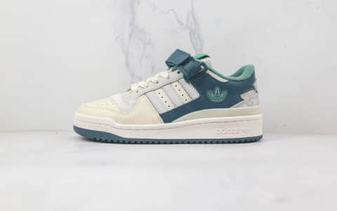 阿迪达斯adidas originals Forum 84 low纯原版本三星堆成都限定白绿色Forum84板鞋原档案数据开发 货号：HP2067