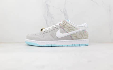 耐克Nike Dunk Low Barber Shop纯原版本低帮DUNK理发店联名款板鞋原楦头纸板打造 货号：DH7614-500