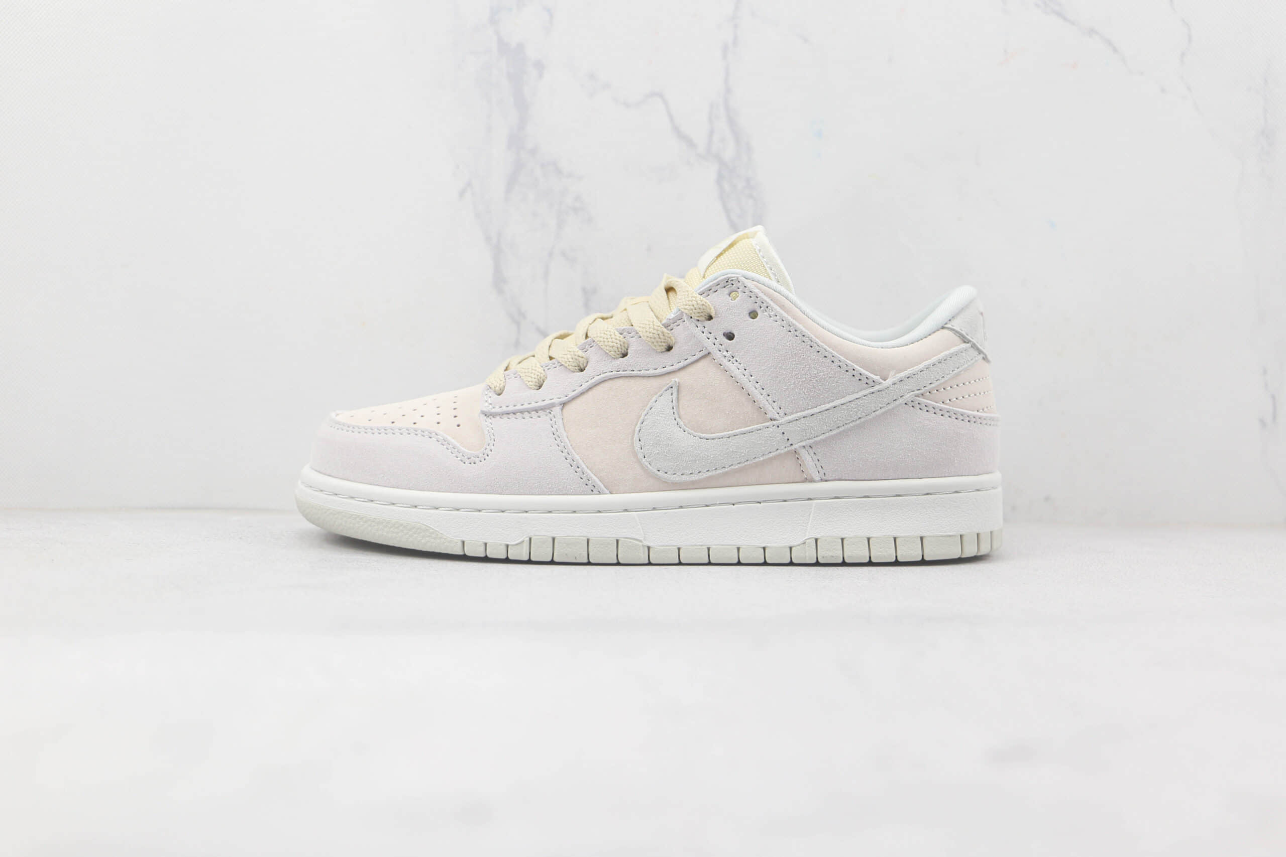 耐克Nike Dunk Low PRM Vast Grey纯原版本低帮SB DUNK复古奶灰色板鞋内置气垫 货号：DD8338-001