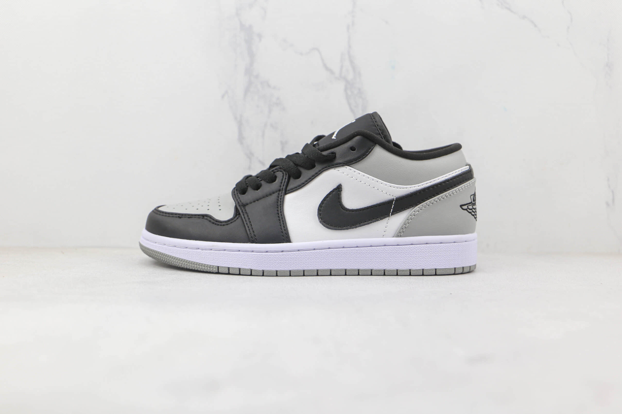 乔丹Air Jordan 1 Low Shadow Toe纯原版本低帮AJ1酷灰配色板鞋原楦头纸板打造 货号：553558-052