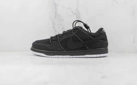 耐克Nike SB Dunk Low x Gnarhunters联名款纯原版本低帮SB DUNK魔术贴黑白色板鞋内置气垫 货号：DH7756-010