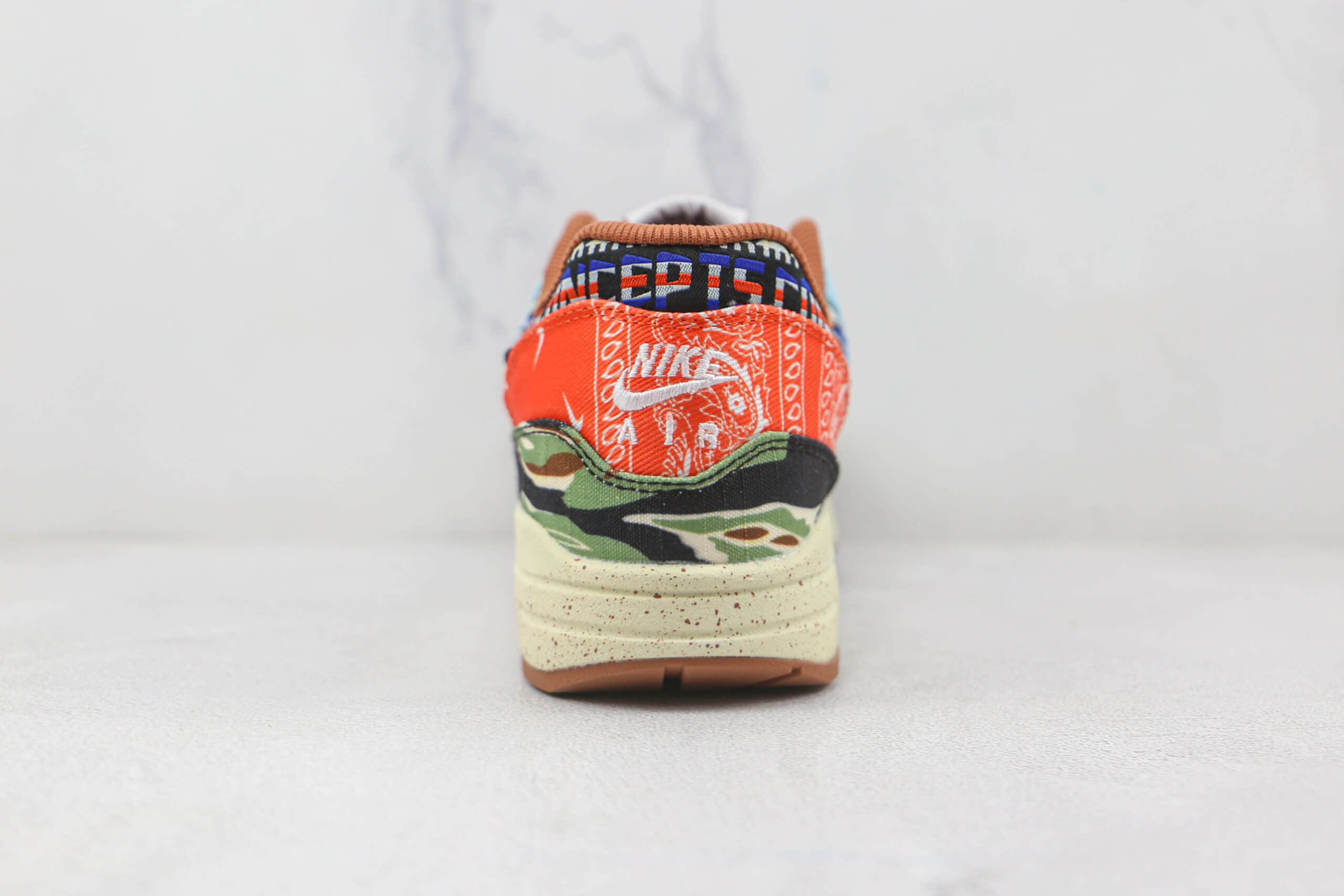 耐克Nike Air Max 1 x Concepts联名款纯原版本迷彩丹宁Max1气垫鞋原档案数据开发 货号：DN1803-900