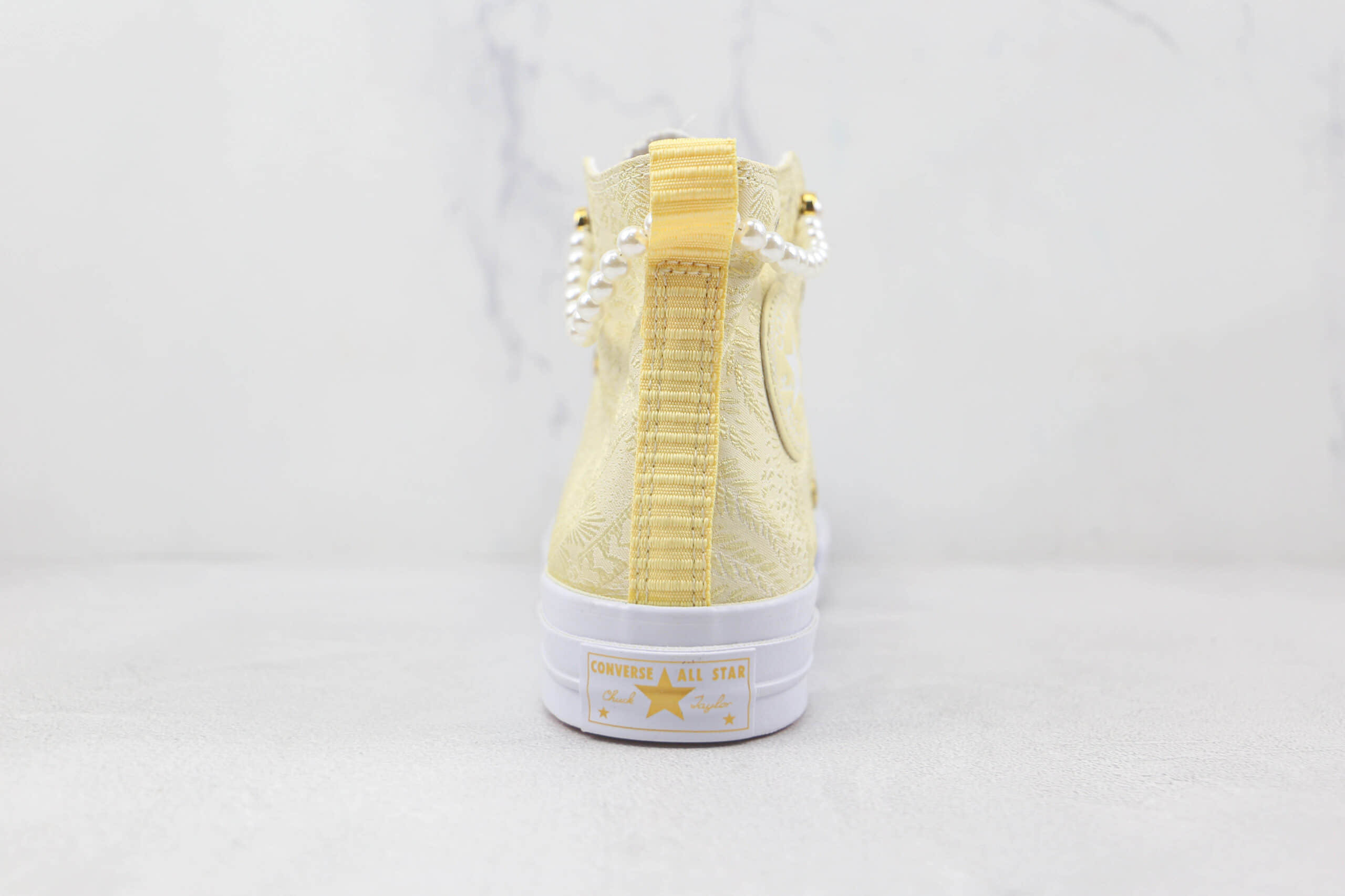 匡威Converse chuck 1970S公司级版本浅金色宫锁珠帘中国风系列硫化帆布鞋原楦头纸板打造 货号：173201C