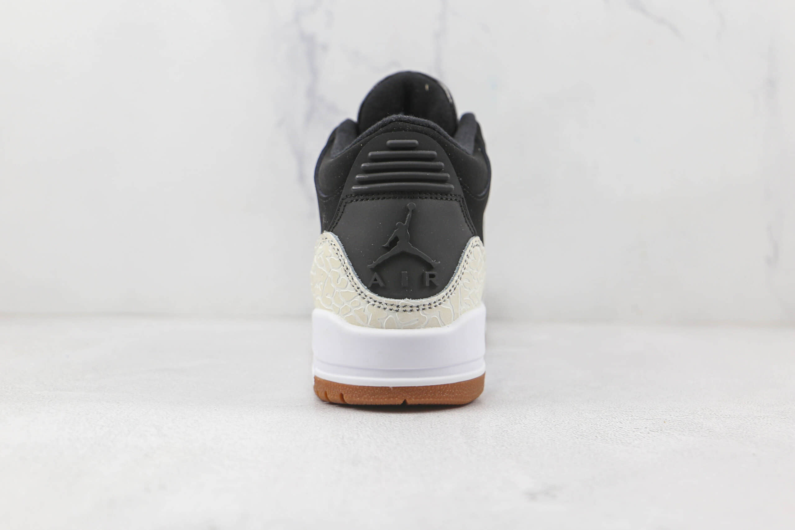 乔丹Air Jordan 3 Retro纯原版本米白黑爆裂纹AJ3篮球鞋原楦头纸板打造 货号：441140-002