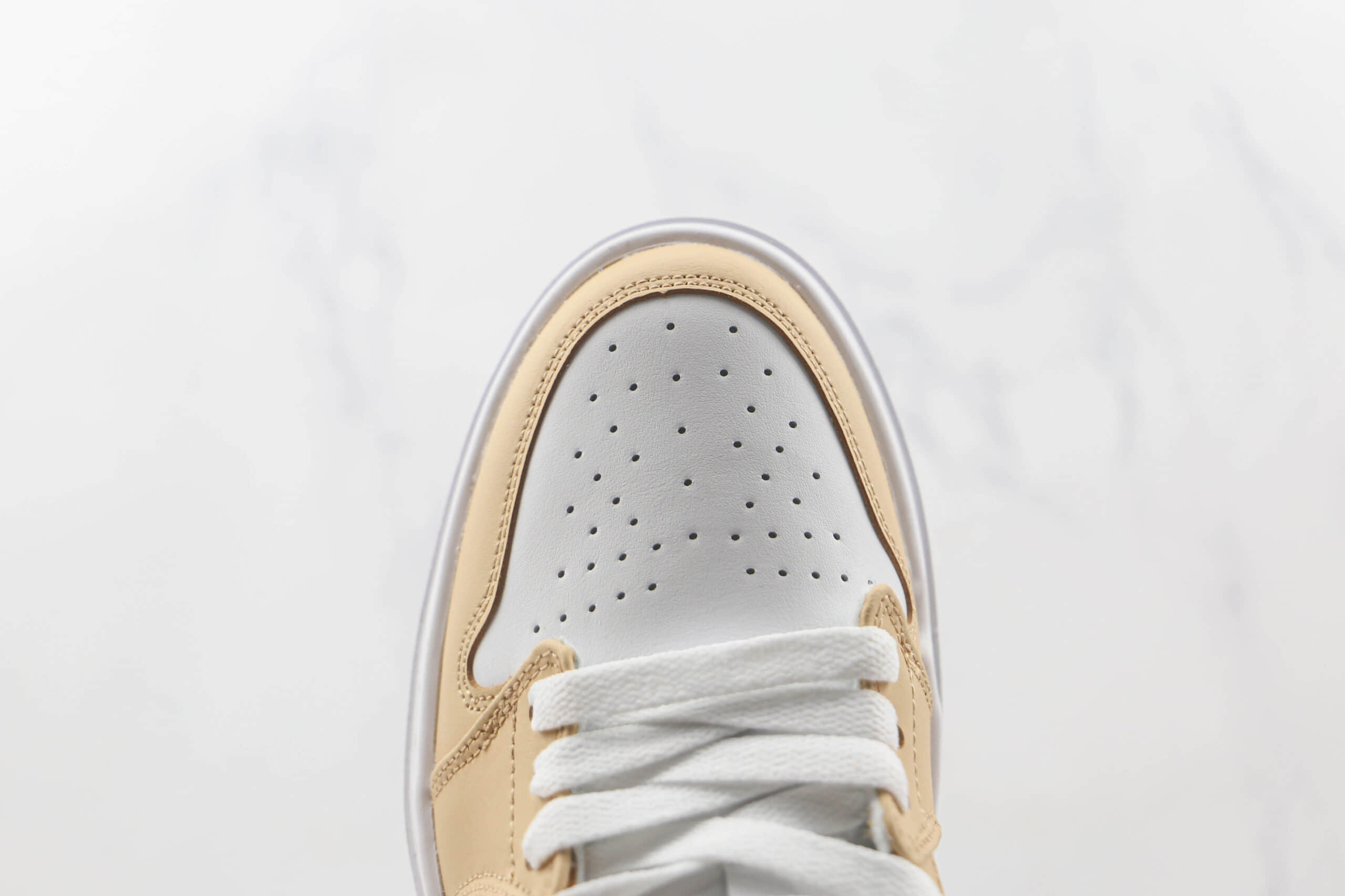 乔丹Air Jordan 1 Elevate Low SE纯原版本低帮AJ1白黄色厚底板鞋原楦头纸板打造 货号：DH7004-102