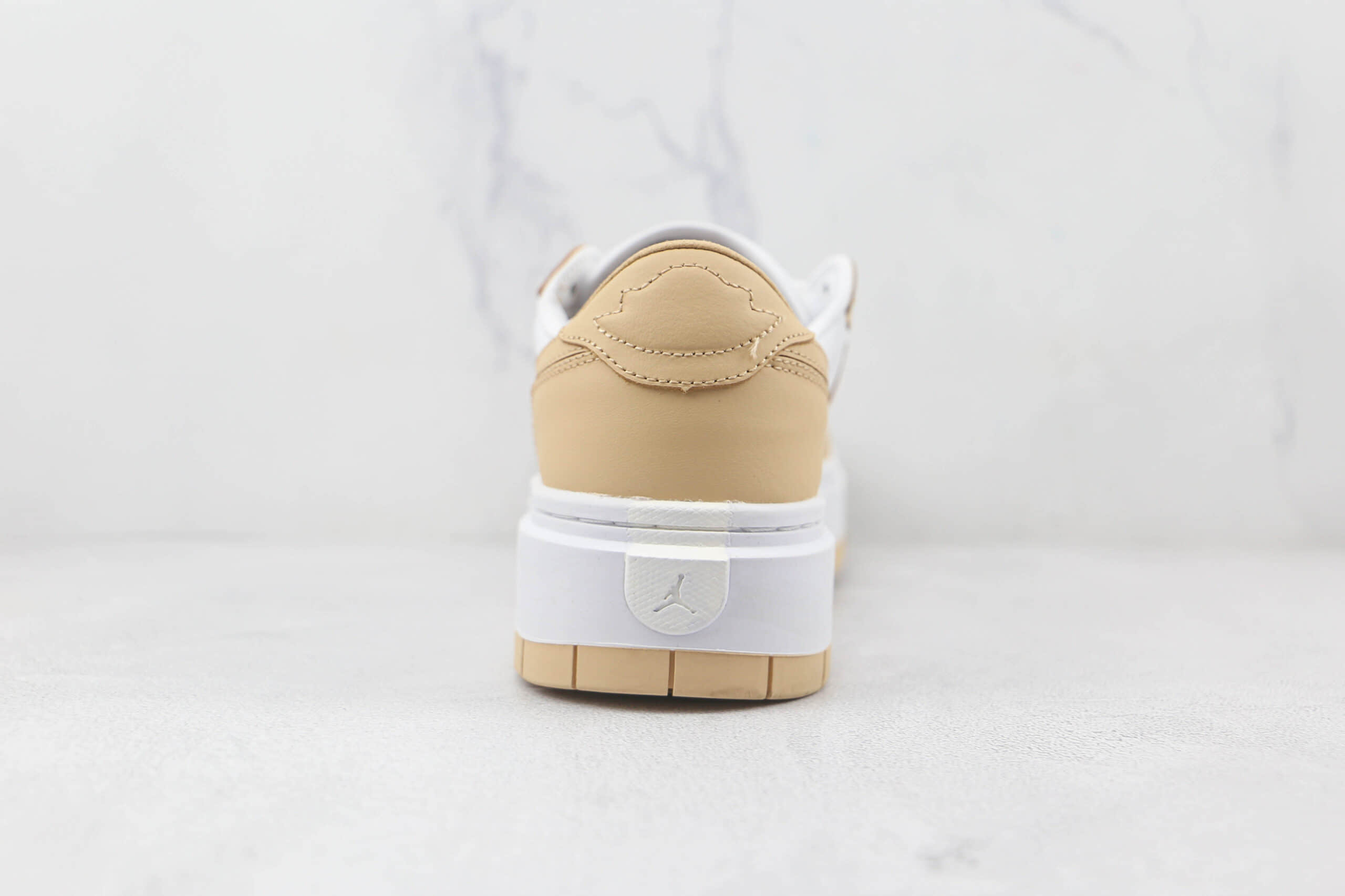 乔丹Air Jordan 1 Elevate Low SE纯原版本低帮AJ1白黄色厚底板鞋原楦头纸板打造 货号：DH7004-102