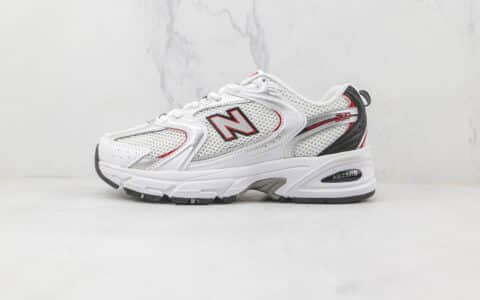 新百伦New Balance 530纯原版本白红色NB530复古慢跑鞋原楦头纸板打造 货号：MR530SA