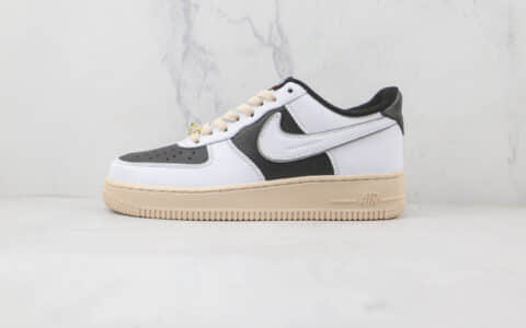 耐克Nike Air Force 1’07 Low纯原版本低帮空军一号白黑拼接板鞋内置气垫 货号：DJ7015-101