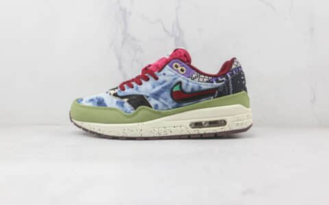 耐克NIKE AIR MAX 1 Concepts纯原版本迷彩腰果花Max1气垫鞋原档案数据开发 货号：DN1803-300