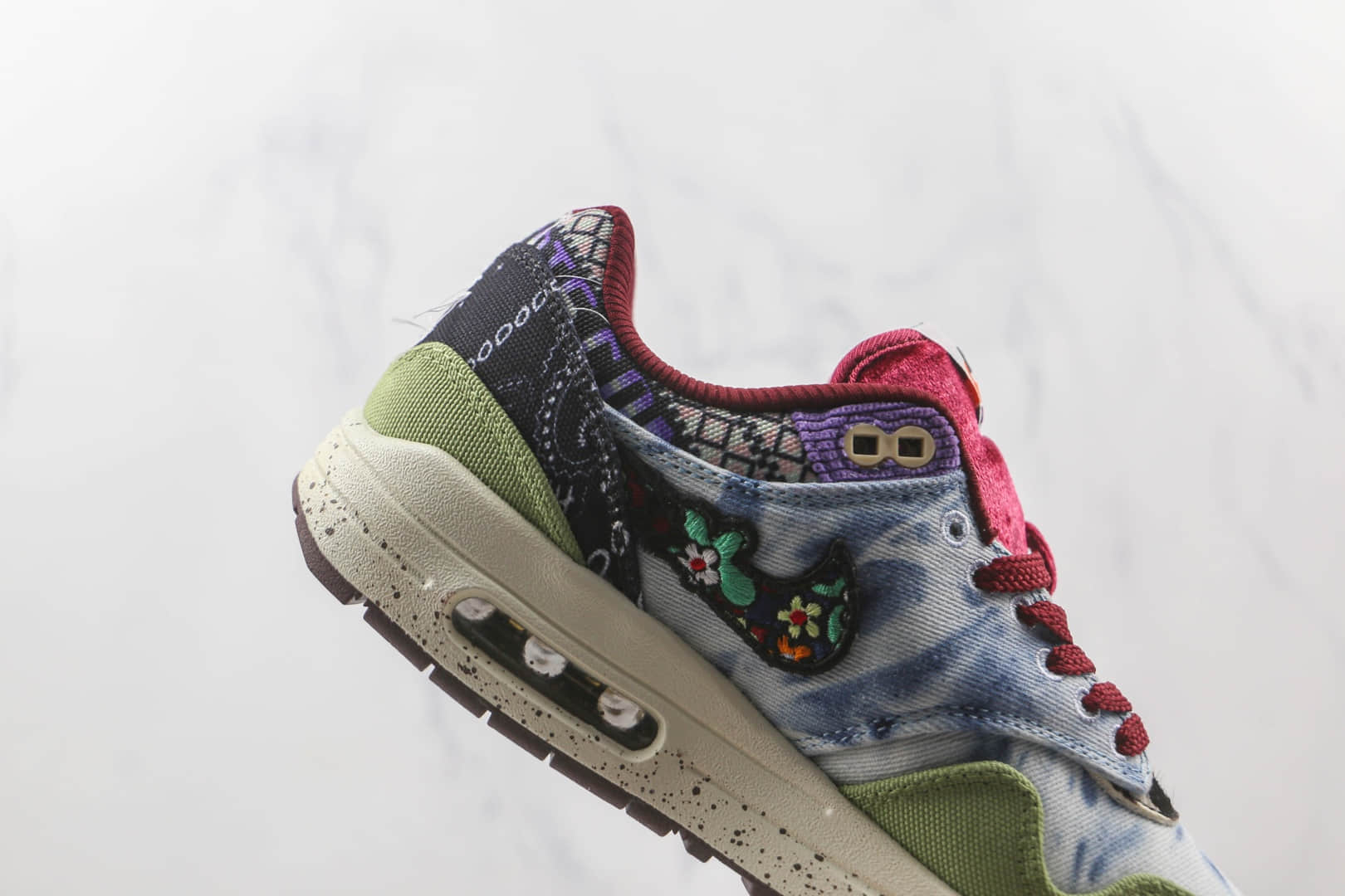 耐克NIKE AIR MAX 1 Concepts纯原版本迷彩腰果花Max1气垫鞋原档案数据开发 货号：DN1803-300