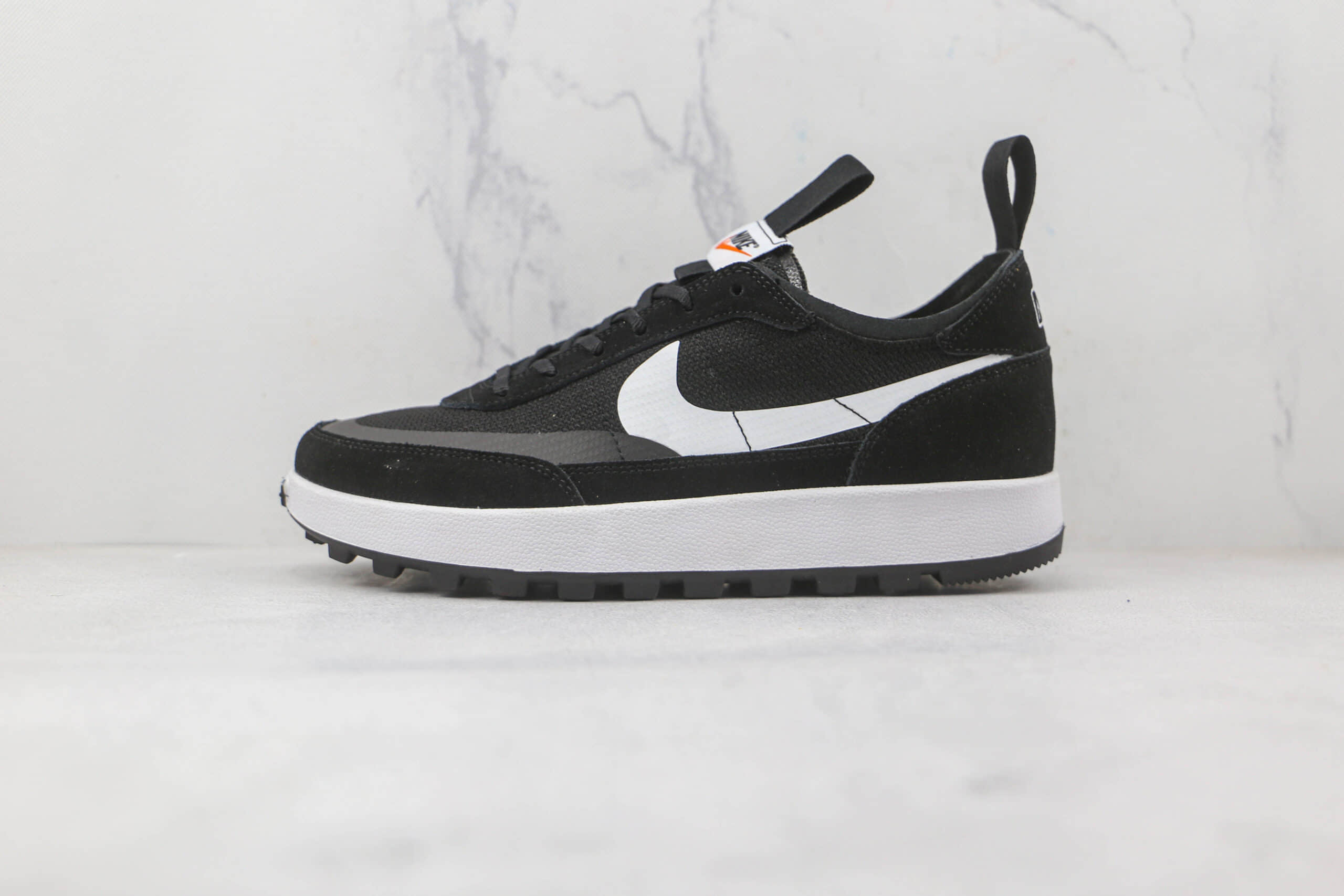 耐克Nike General Purpose shoe x Tom Sachs联名款纯原版本黑白色复古板鞋原鞋开模 货号：DA6672-500