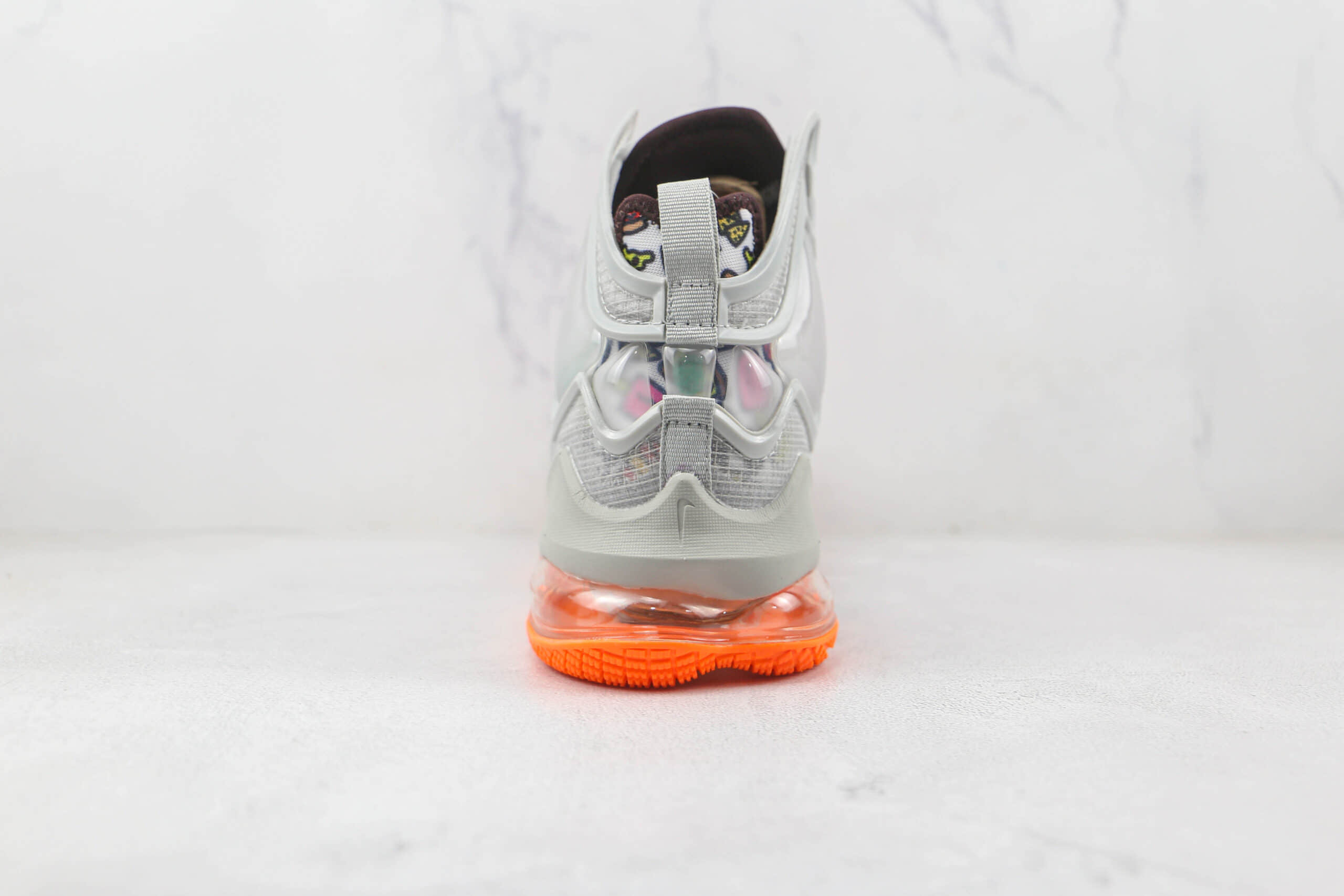 耐克Nike Lebron 19 EP纯原版本勒布朗詹姆斯19代灰橘色篮球鞋内置气垫支持实战 货号：DC9341-001