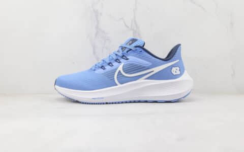 耐克Nike Air Zoom Pegasus纯原版本登月39代蓝色针织透气跑鞋原档案数据开发 货号：DR1967-400