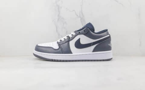 乔丹Air Jordan 1 Low纯原版本低帮AJ1海军蓝板鞋原档案数据开发 货号：553558-414