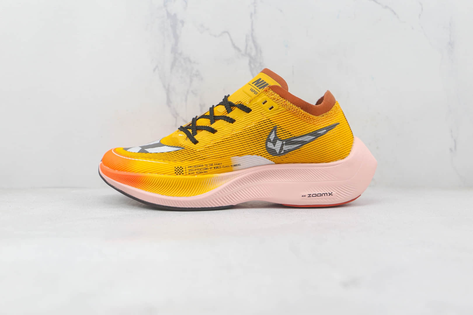 耐克Nike ZoomX Vaporfly Next%纯原版本马拉松二代橙色透气跑步鞋原楦头纸板打造 货号：DO2408-739