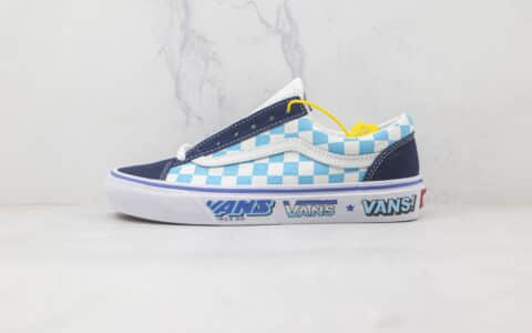 万斯Vans Style 36 Decon公司级版本安纳海姆克莱因蓝低帮硫化板鞋原楦头纸板打造