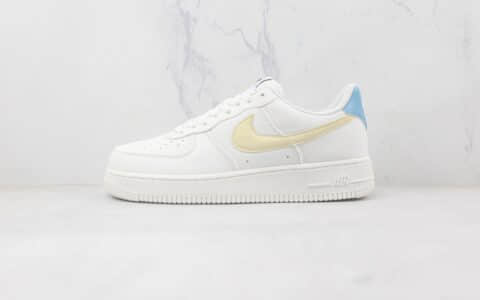 耐克Nike Air Force 1 07 Low纯原版本低帮空军一号帆布黄勾板鞋原档案数据开发内置气垫 货号：DG2296-006