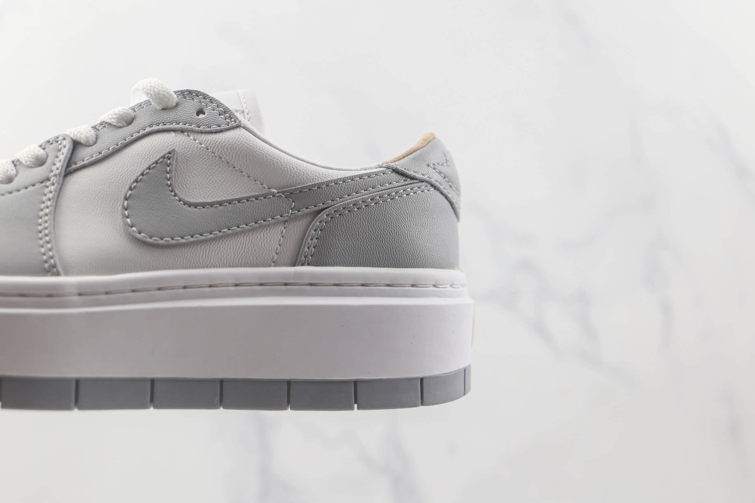 乔丹Air Jordan 1 Elevate Low SE Wolf Grey纯原版本低帮AJ1厚底烟灰板鞋原档案数据开发 货号：DH7004-100