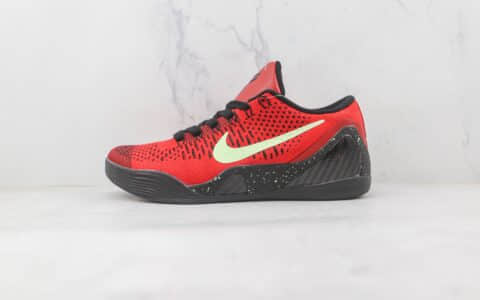 耐克Nike Kobe 9 Low University Red纯原版本科比9代夜光公牛红配色篮球鞋原档案数据开发 货号：639045-600