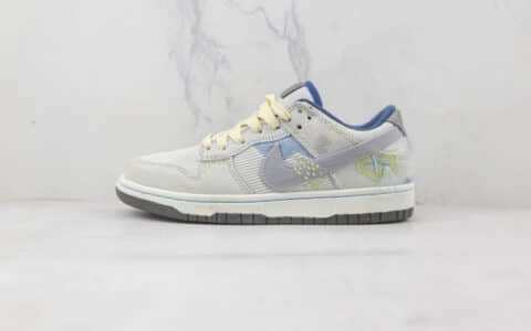 耐克Nike Dunk Low Bright Side纯原版本低帮DUNK灰蓝灯芯绒板鞋原楦头纸板打造 货号：DQ5076-001